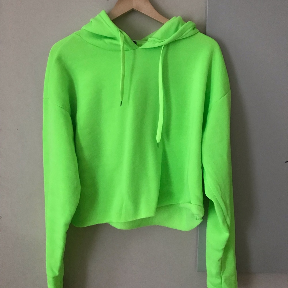 Neon green hoodie
